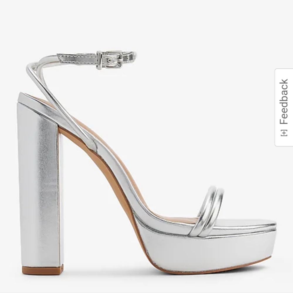Express- Round Strap Platform Heeled Sandals